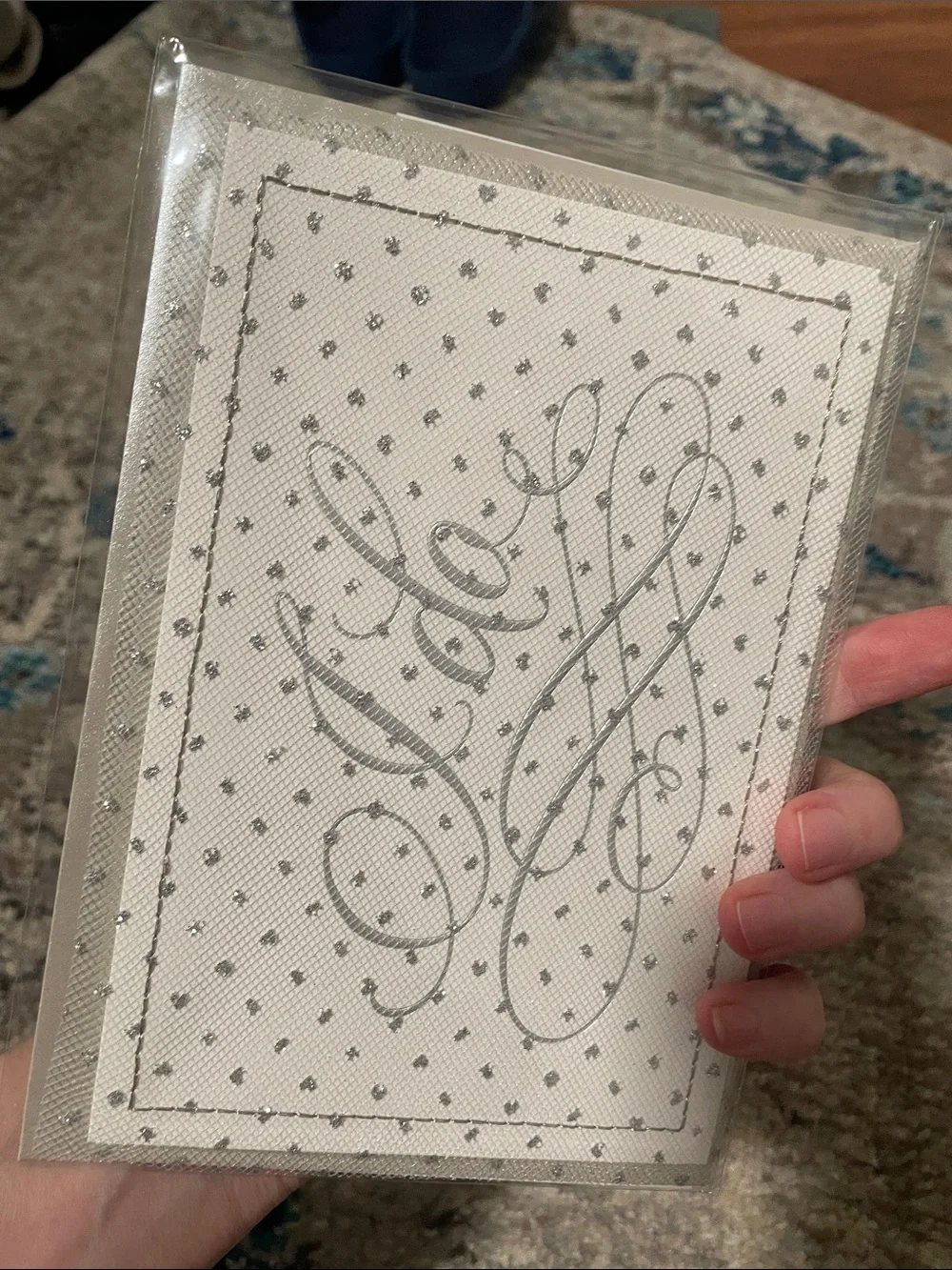 🖤5/$25 new hallmark signature wedding card silver envelope